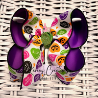 Halloween Conversation Hearts Hair Bow