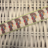 1.5" Rainbow Leopard School Grade Ribbon