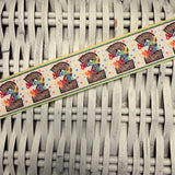 1.5" Rainbow Leopard School Grade Ribbon