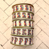 1.5" Rainbow Leopard School Grade Ribbon