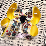 Whimsical Elementary School Grade Class Ribbon Hair Bow