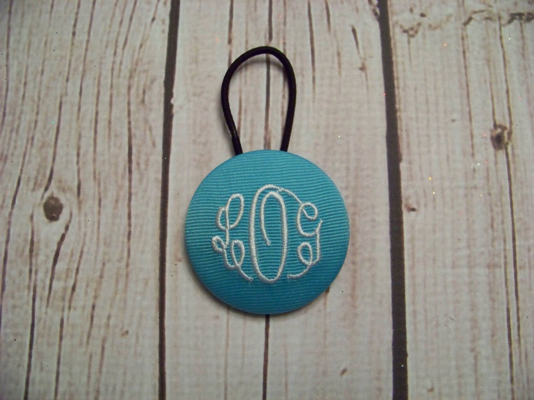 Large Master Circle Triple Script Font Monogrammed Pony-O – Karens ...