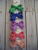 Toddler Solid Boutique Single Layer Hair Bow